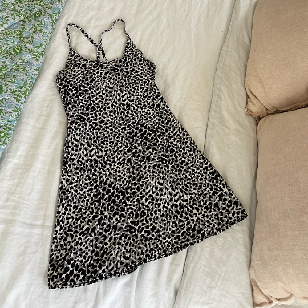 Outdoor Voices Exercise Dress Leopard XS